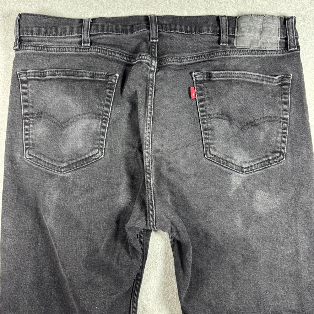 Levis 505 Regular Fit Jeans Mens 38x28 Faded Black Good Straight Leg Denim